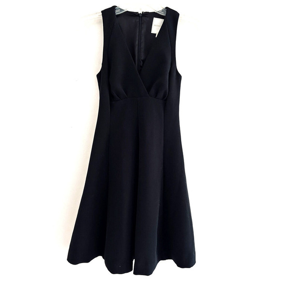 ModCloth Dresses & Skirts - ModCloth | Womens Black Sleeveless V-Neck Empire Waist Fit Flare Dress Size XXS